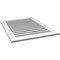 Ekena Millwork Vertical Surface Mount PVC Gable Vent: Functional, w/ 3-1/2"W x 1"P Standard Frame, 30"W x 40"H GVPVE30X4001SF - alternate 2